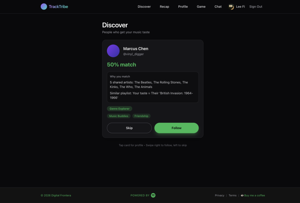 TrackTribe Discover