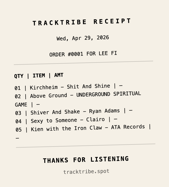 TrackTribe Receipt